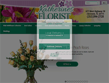 Tablet Screenshot of katherinesflorist.com